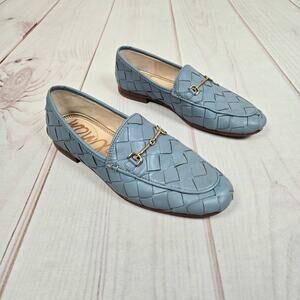 Sam Edelman Loraine Woven Bit Loafer Aspen Sky 7